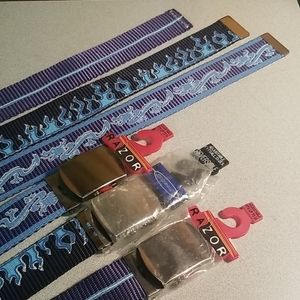 3 Razor Cloth Belts